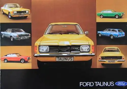 Ford Taunus Modellprogramm 1975 Automobilprospekt