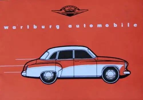 Wartburg Automobile Modellprogramm 1959 Automobilprospekt