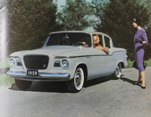 Studebaker Lark Modellprogramm 1959 Automobilprospekt