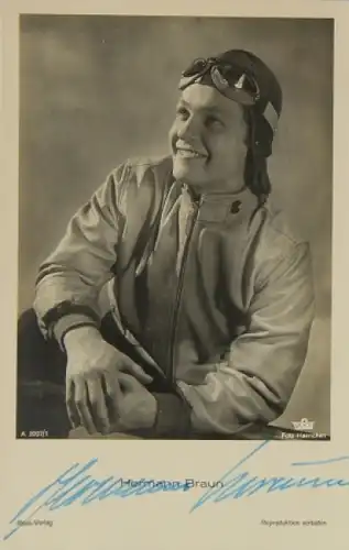 Hermann Braun Schauspieler 1940 Originalautogramm