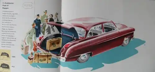 Opel Kapitän Modellprogramm 1954 Automobilprospekt