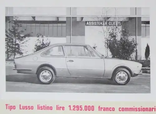Vignale Fiat 124 Tipo Gran Lusso 1967 Automobilprospekt