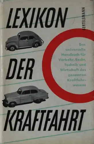 Bertelsmann &quot;Lexikon der Kraftfahrt&quot; Technisches Handbuch 1953
