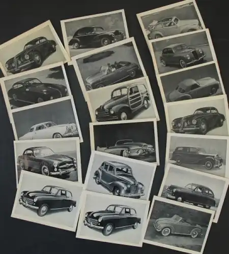 Ziese &quot;Autos aus aller Welt&quot; 19 Sammelbilder Margarinefarbrik Ziese 1951