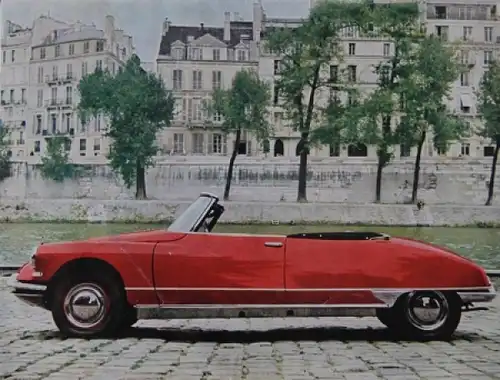 Citroen DS 19 Cabriolet &quot;Decapotable coloris&quot; 1960 Automobilprospekt