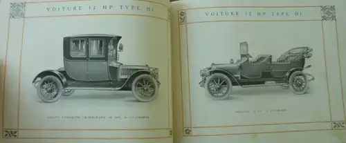 De Dion Bouton Voiture de Ville 1912 Automobilprospekt