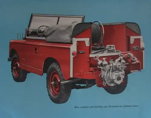 Land-Rover Fire Engines 1954 Automobilprospekt