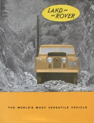 Land-Rover &quot;The Worlds most versatile vehicle&quot; 1956 Automobilprospekt