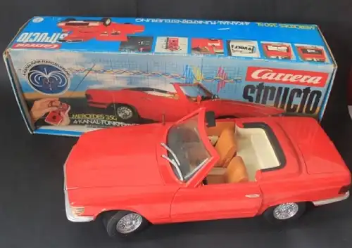 Carrera Structo Mercedes-Benz 350 SL 1975 Fernsteuer-Modell Kunsstoff mit Originalkarton