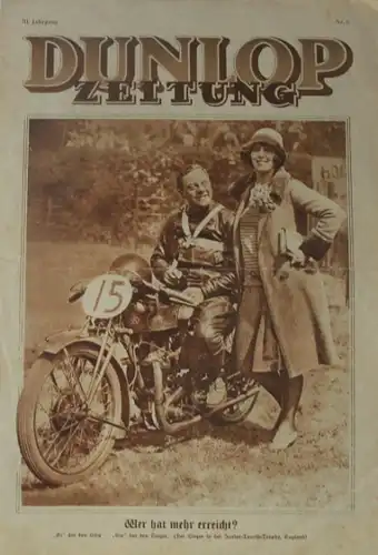 &quot;Dunlop Zeitung&quot; Firmen-Magazin 1928