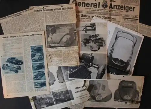 Volkswagen KdF- 15 original Zeitungsberichte 1939