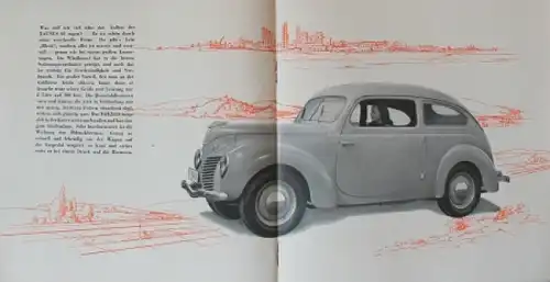 Ford Taunus Modellprogramm 1948 Automobilprospekt