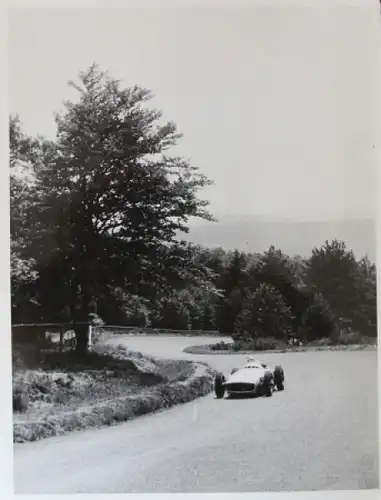 Juan Manuel Fangio auf Mercedes-Benz W 196 Silberpfeil 1954 Original Photo