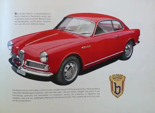 Alfa Romeo Gilulietta Sprint-Spider 1959 Automobilprospekt