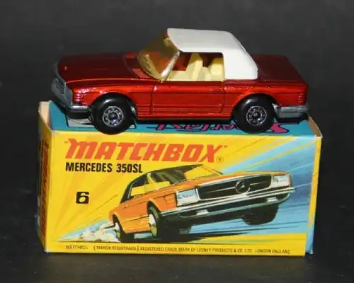 Matchbox Superfast Mercedes-Benz 350 SL 1973 Metall in Original Box