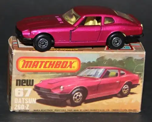 Matchbox Superfast Datsun 260 Z 2x2 1978 Metall in Original Box