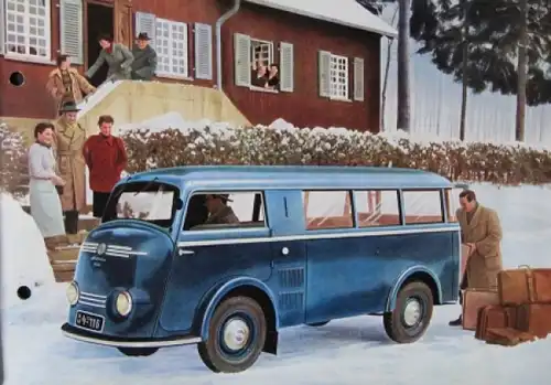 Tempo Matador Kleinbus - Kombi 1953 Automobilprospekt