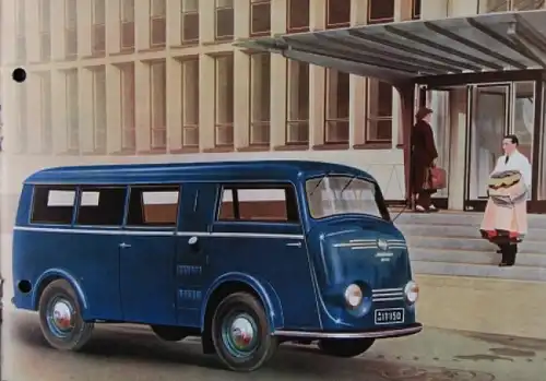 Tempo Matador Kleinbus - Kombi 1953 Automobilprospekt