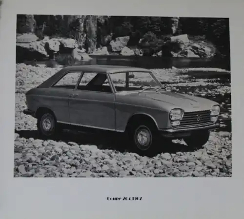Peugeot &quot;Selection des Coupes et Cabriolets 1898-1973&quot; Peugeot-Historie 1973