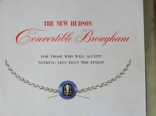 Hudson Convertible Brougham 1948 Automobilprospekt