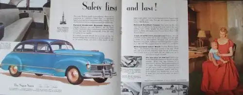 Hudson Commodore Modellprogramm 1945 Automobilprospekt