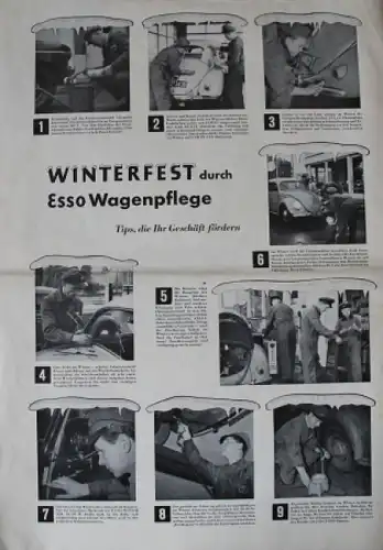 Esso &quot;Der Esso Dienst&quot; Tankstellen-Magazin Volkswagen 1953