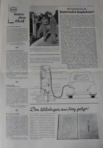 Esso &quot;Der Esso Dienst&quot; Tankstellen-Magazin Volkswagen 1953