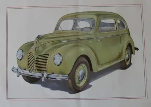 Ford Taunus Spezial Modellprogramm 1950 Reuters Zeichnungen Automobilprospekt