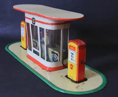 Arnold Shell-Tankstelle 1958 Blechmodell