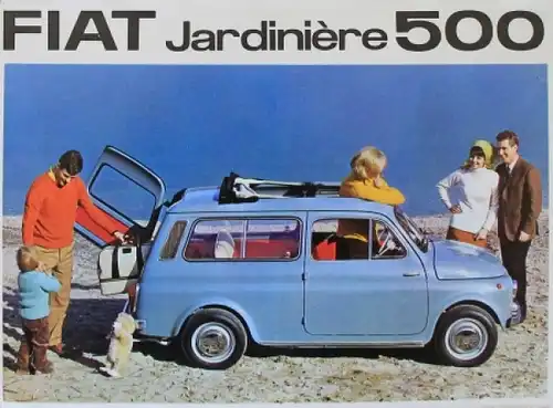 Fiat Jardinere 500 Modellprogramm 1964 Automobilprospekt