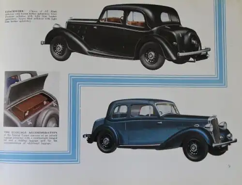 Morris Sixes Sixteen Twenty-One 1936 Automobilprospekt