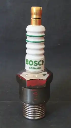 Bosch Werbe-Porzellan-Zündkerze Friedel 1975