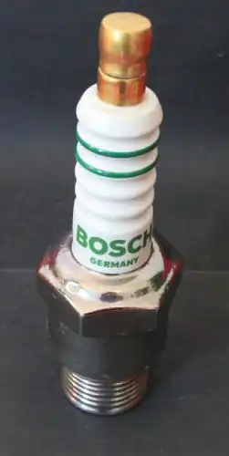 Bosch Werbe-Porzellan-Zündkerze Friedel 1975