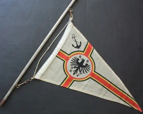 ADAC Werbe-Fahne mit Metallstange 1935 Stoff