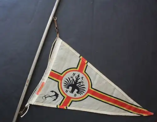 ADAC Werbe-Fahne mit Metallstange 1935 Stoff