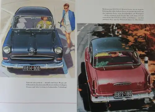Ford Taunus 15M Modellprogramm 1955 Gotschke Zeichnungen Automobilprospekt