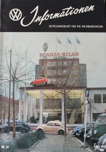 &quot;Volkswagen Informationen&quot; Mitteilungsblatt 1955 VW-Magazin