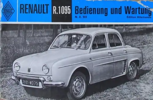 Renault Dauphine R.1095 Betriebsanleitung 1963