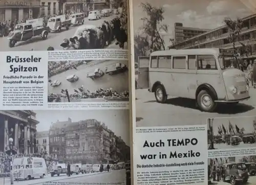 &quot;Tempo Magazin&quot; Vidal & Sohn Firmenmagazin 1954