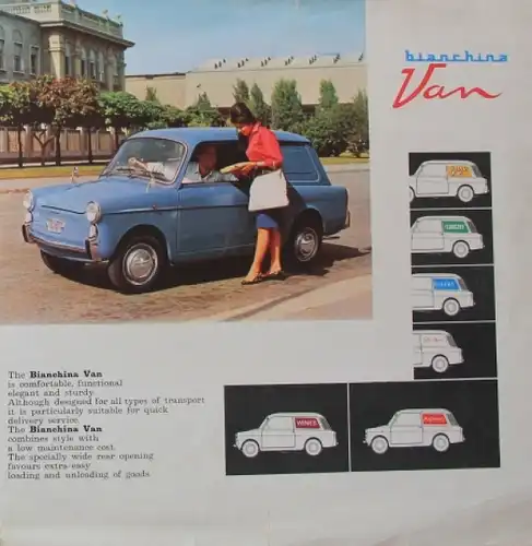 Autobianchi Bianchina Van 1962 Automobilprospekt