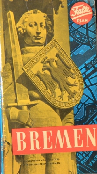 Borgward Falk-Straßenkarte von Bremen 1960 Nr. 9054 - oldthing: Automobilia