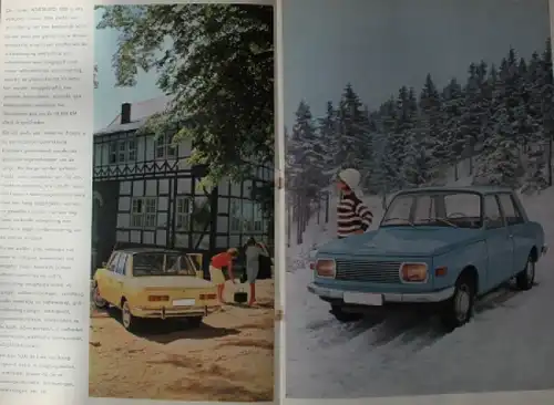 Wartburg 1000 Limousine &quot;De nieuwe&quot; 1965 Automobilprospekt
