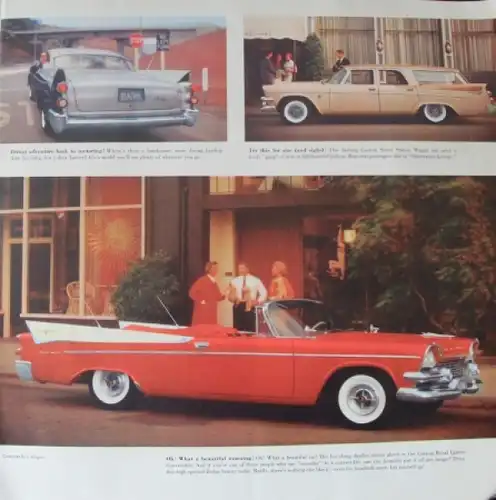 Dodge Modellprogramm &quot;Swept Wing 58&quot; 1958 Automobilprospekt