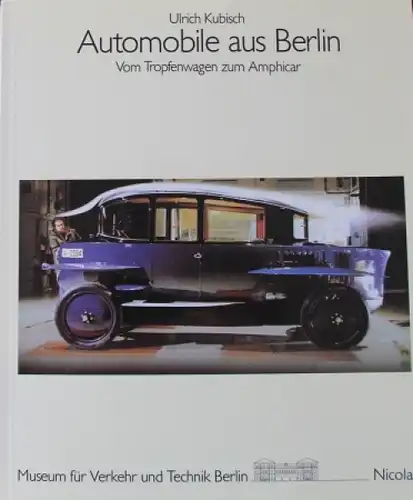 Kubisch &quot;Automobile aus Berlin&quot; Fahrzeug-Historie 1985