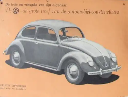 Volkswagen Käfer Modellprogramm 1950 Automobilprospekt