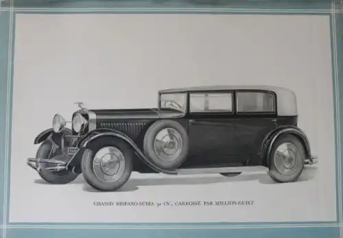 Hispano Suiza Modellprogramm 1933 Geo Ham Automobilprospekt