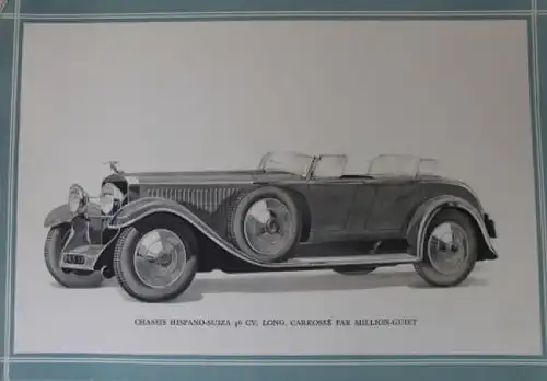 Hispano Suiza Modellprogramm 1933 Geo Ham Automobilprospekt