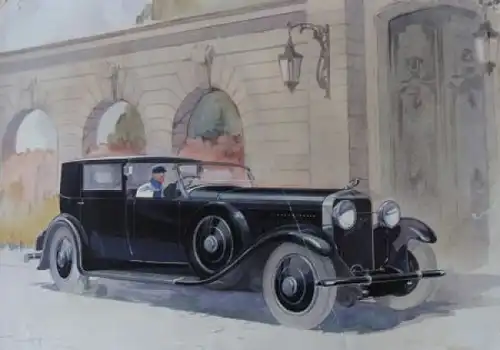 Hispano Suiza Modellprogramm 1933 Geo Ham Automobilprospekt