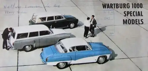 Wartburg 1000 Special-Models 1964 Automobilprospekt