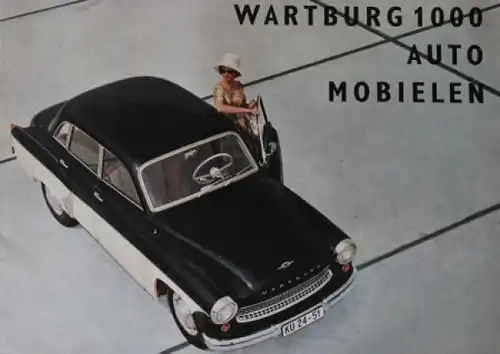 Wartburg 1000 Automobielen Modellprogramm 1964 Automobilprospekt